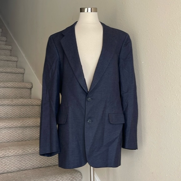 Vintage Christian Dior Sz 50 (?) Grand Luxe Collection Charcoal Gray Blazer - Picture 1 of 16